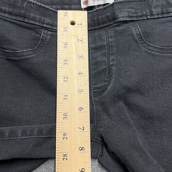 Levi's Pull On Jegging Jeans Girls Size 14 Black Adjustable Waist - Picture 8 of 9